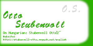 otto stubenvoll business card